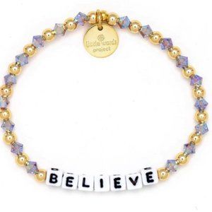 Little Words Project Beaded Bracelet Believe (S/M)